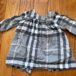 Burberry check dress for 6 months old